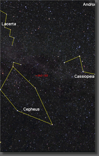 Map of Region near the Cave Nebulae