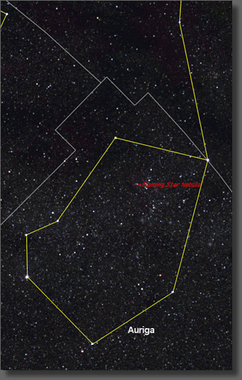 Map of region near IC 405