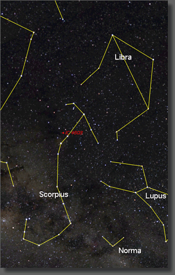 Map of region near IC4603