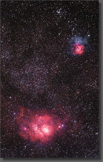 The Lagoon and Trifid Nebulae