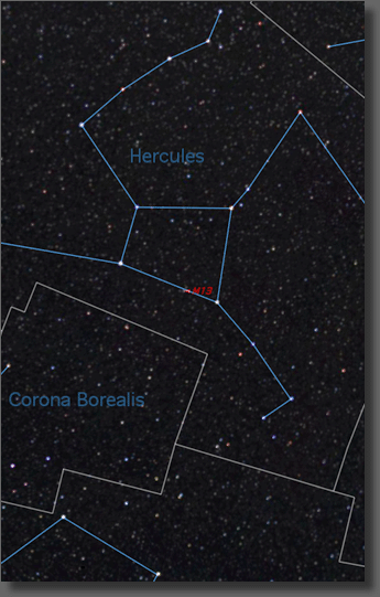 Map of Region near the Lagoon and Trifid Nebulae