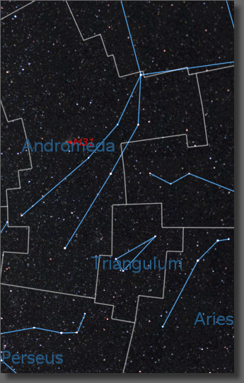 Map of the Region near M31