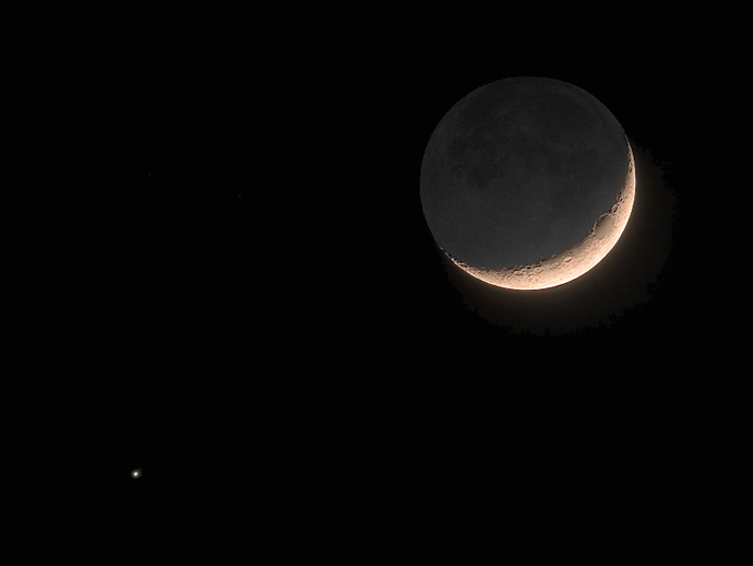 Moon and Venus