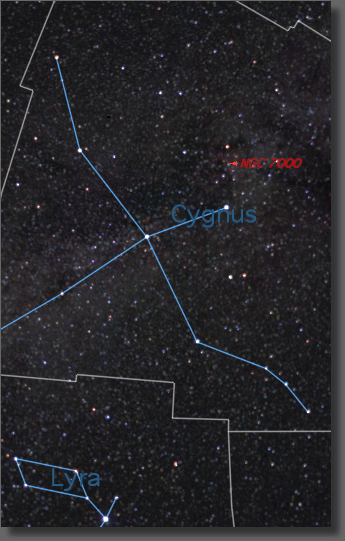 Area near NGC 7000