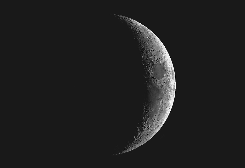 waxing crescent moon. Waxing Crescent