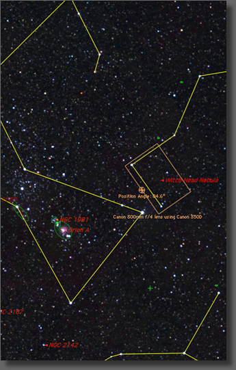 Map of region imaged